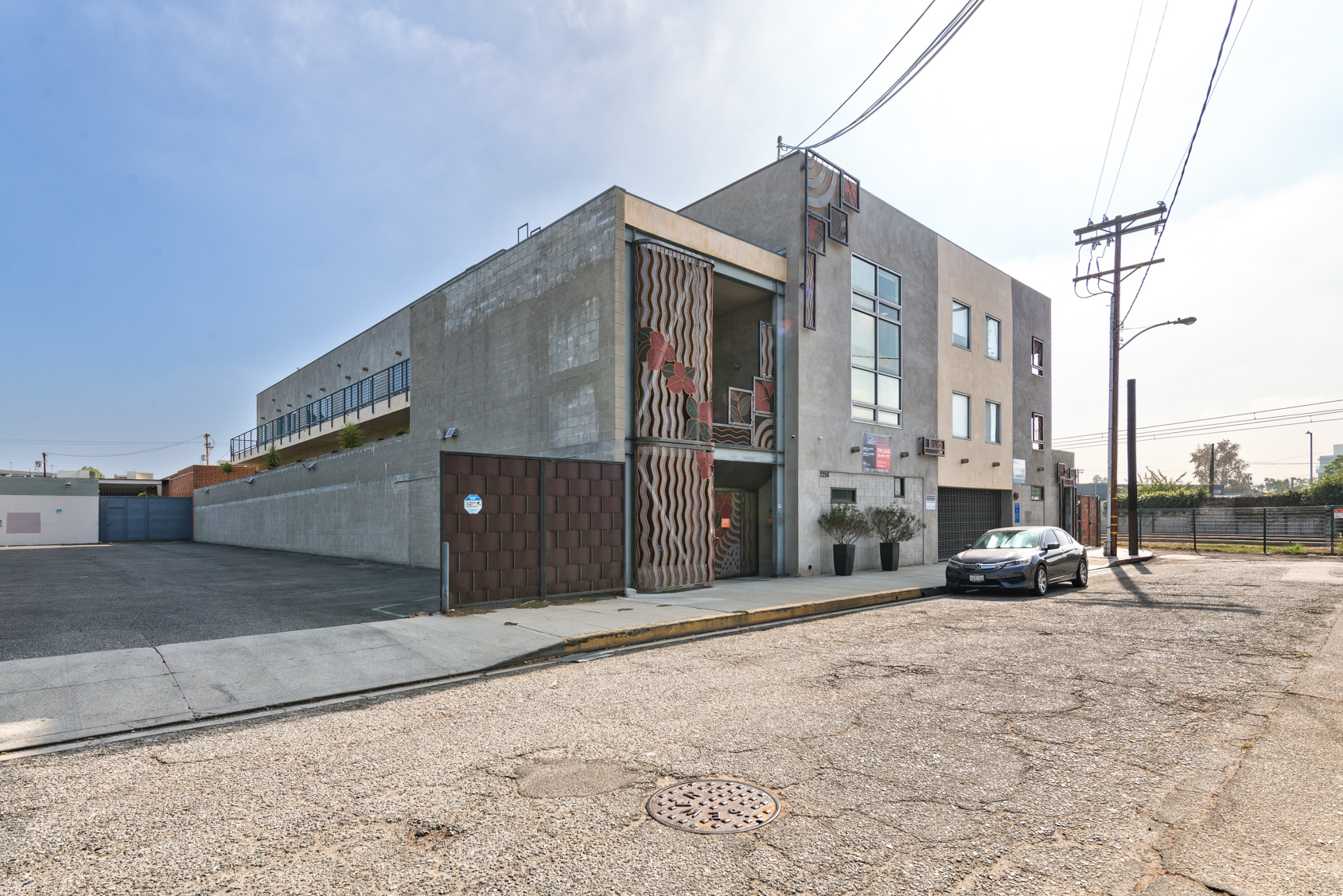 Exterior corner view